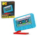 BrickCraft MTV cassette tape building set front view with retro design for display