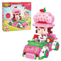 BrickCraft Strawberry Shortcake buildable figure with poseable arms for display.