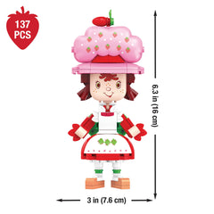 BrickCraft Strawberry Shortcake logo detail adds authentic collectible appeal.
