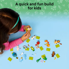 BRICK Flip crocodile minifigure with rubber duck accessory for pretend safari