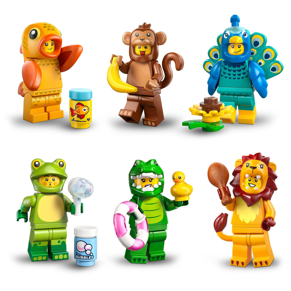 BRICK Flip goldfish minifigure with fish food accessory for aquatic tales