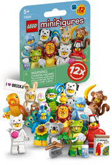 BRICK Flip parrot minifigure with printed tile for imaginative play