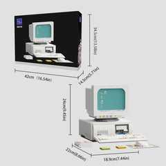 BRICKKK Retro Computer instructions magazine-style adds retro charm