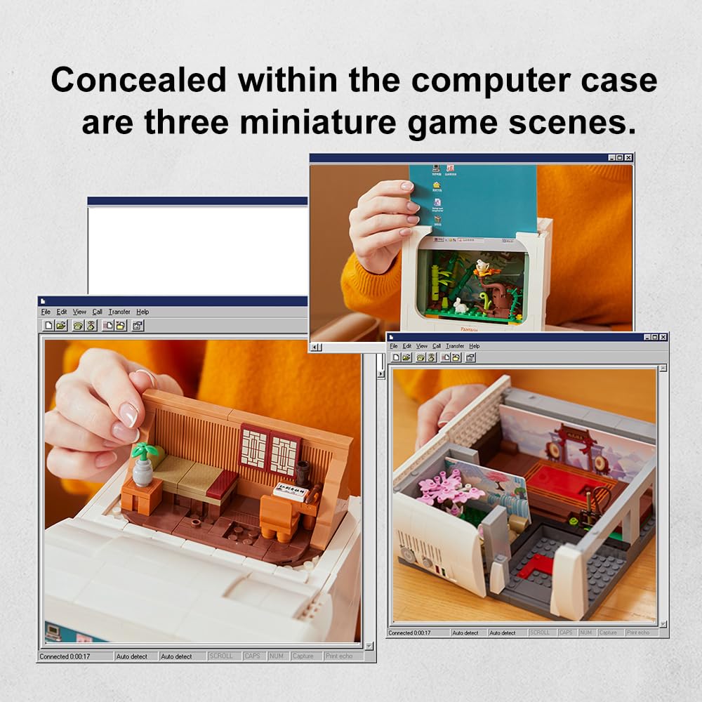 BRICKKK Retro Computer secret compartments reveal hidden storage features