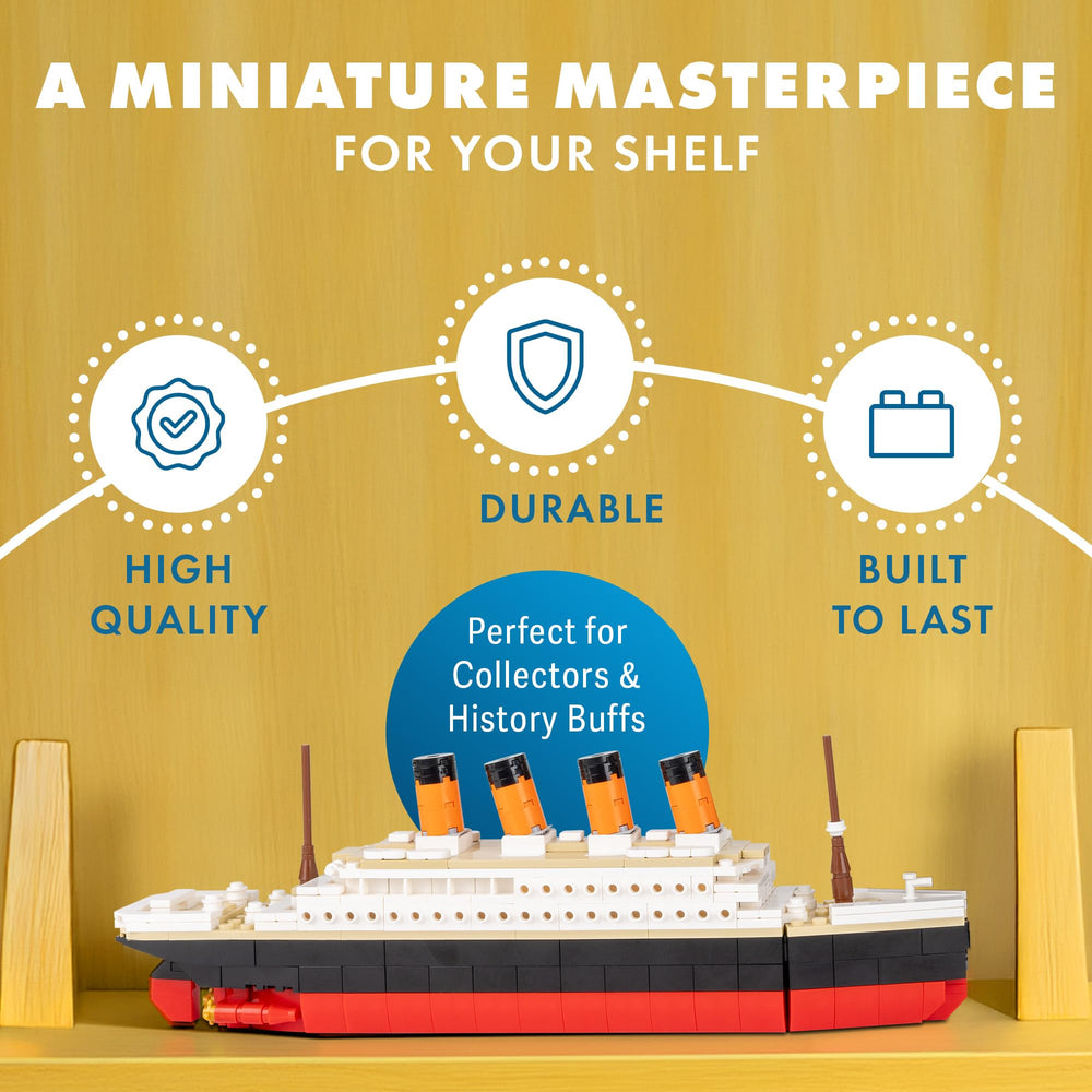 Brick Loot Titanic side profile displays the silhouette for elegant room decor.