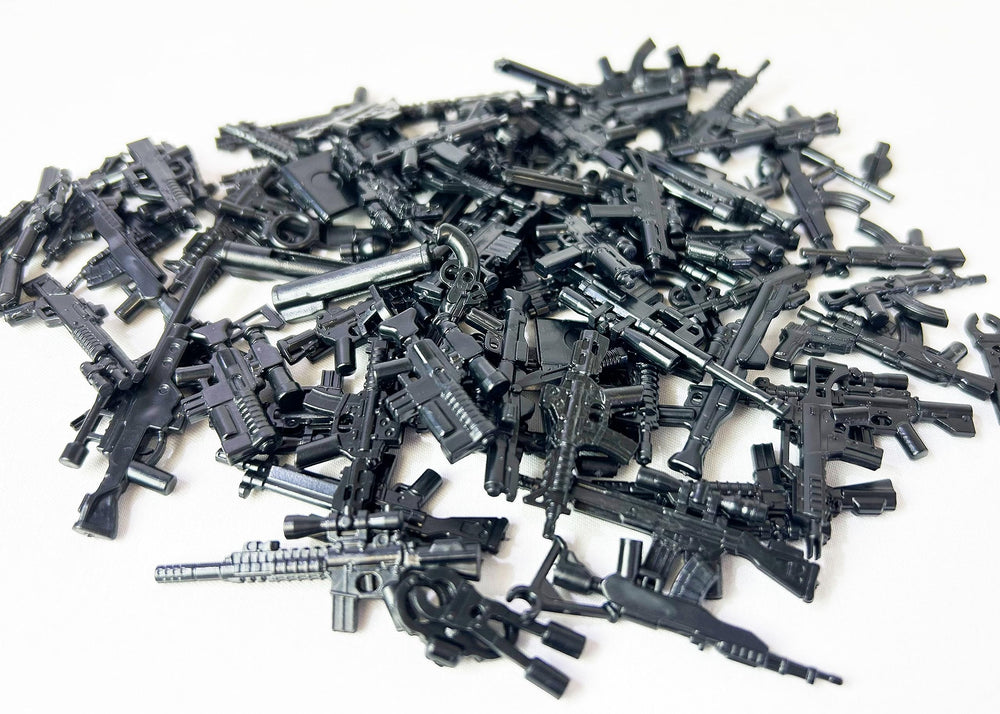Brick Loot Weapons Mega Pack includes guns and gear for realistic, detailed minifigure arsenals