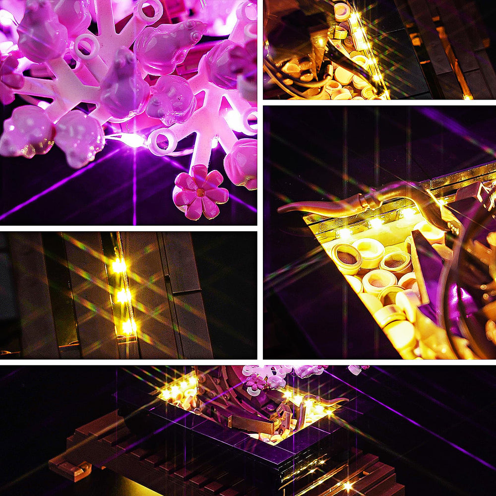 Brickshining LED kit Bonsai 10281 powered by battery or USB for placement