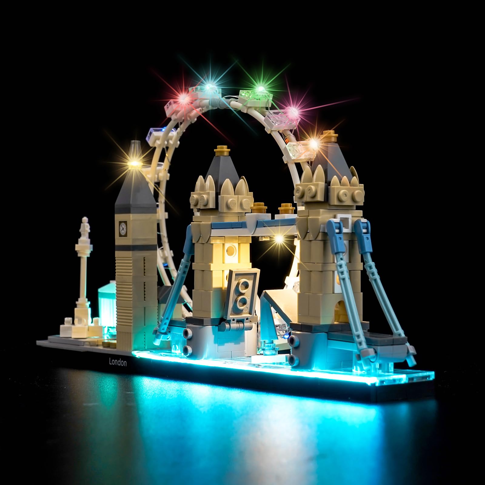 Brickshining LED lighting installation for 21034 makes display vivid and uniform.