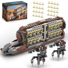 BrickTribe Battle Army Clone Platoon troop carrier in battle-ready colors for immersive play.