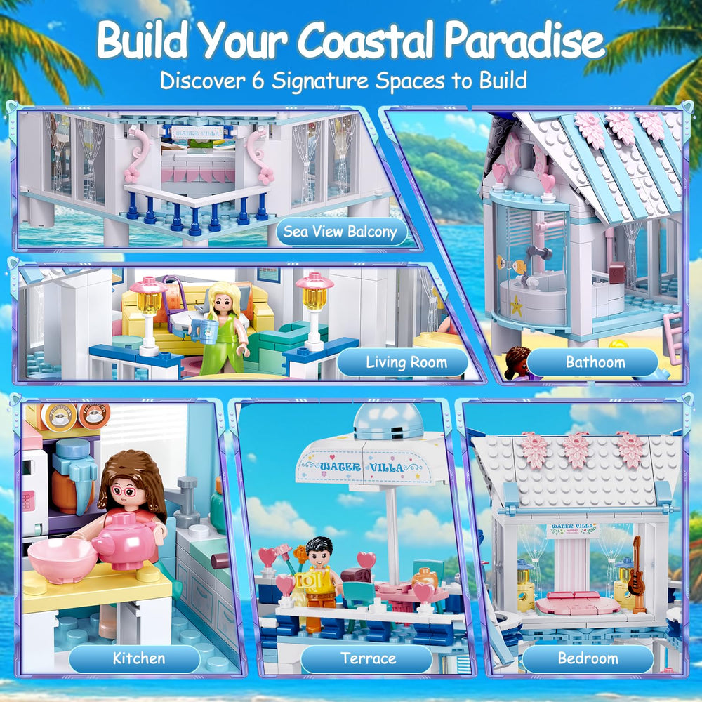 BrickTribe circular pool detail enhances pretend vacation vibes and water play.