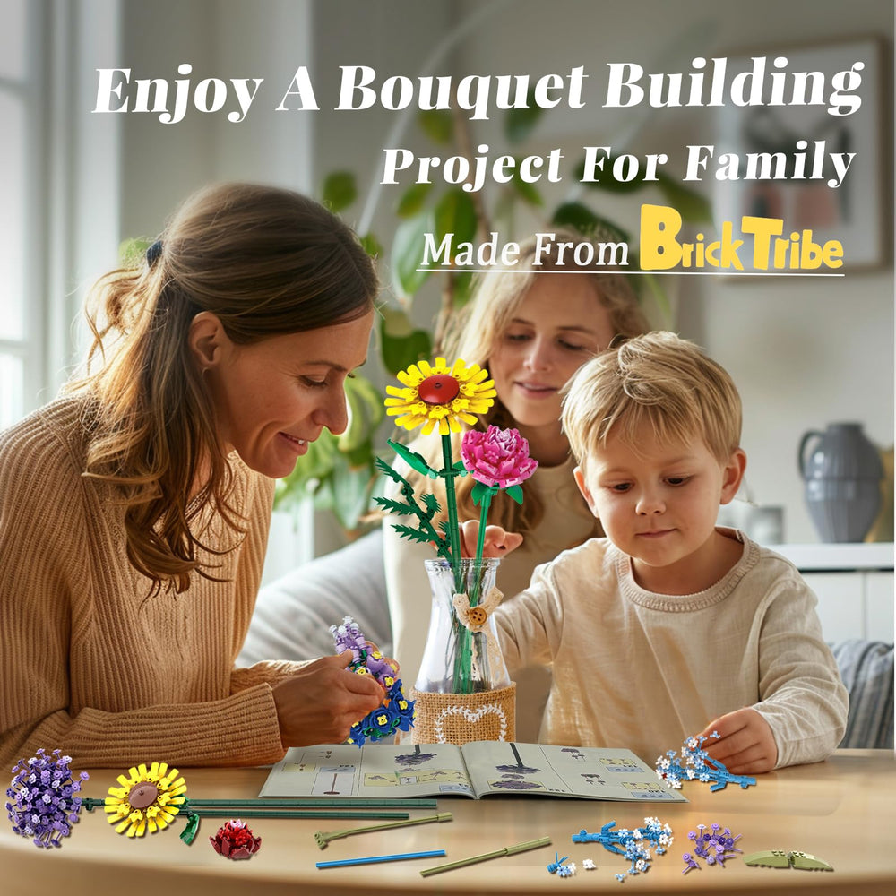 BrickTribe bouquet instructions provide clear steps for assembly