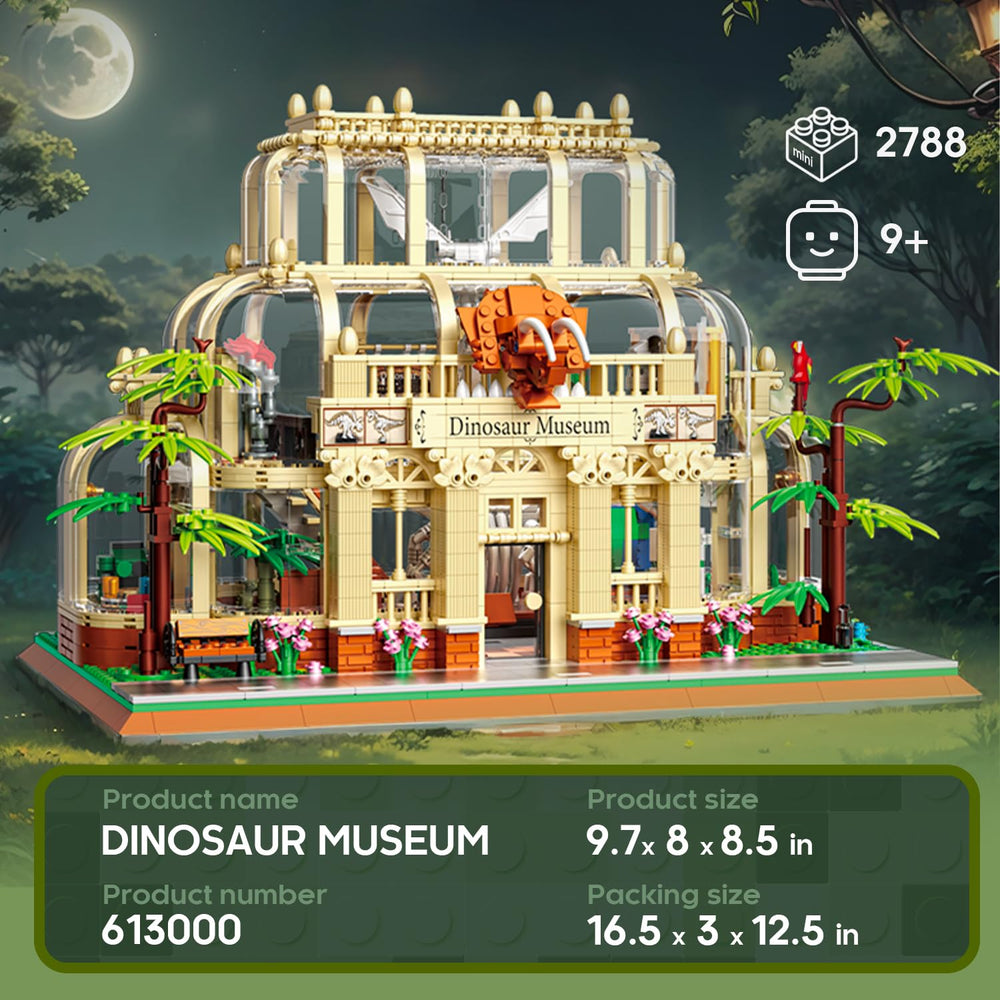 BrickTribe set reveals dinosaur fossils display for educational home building