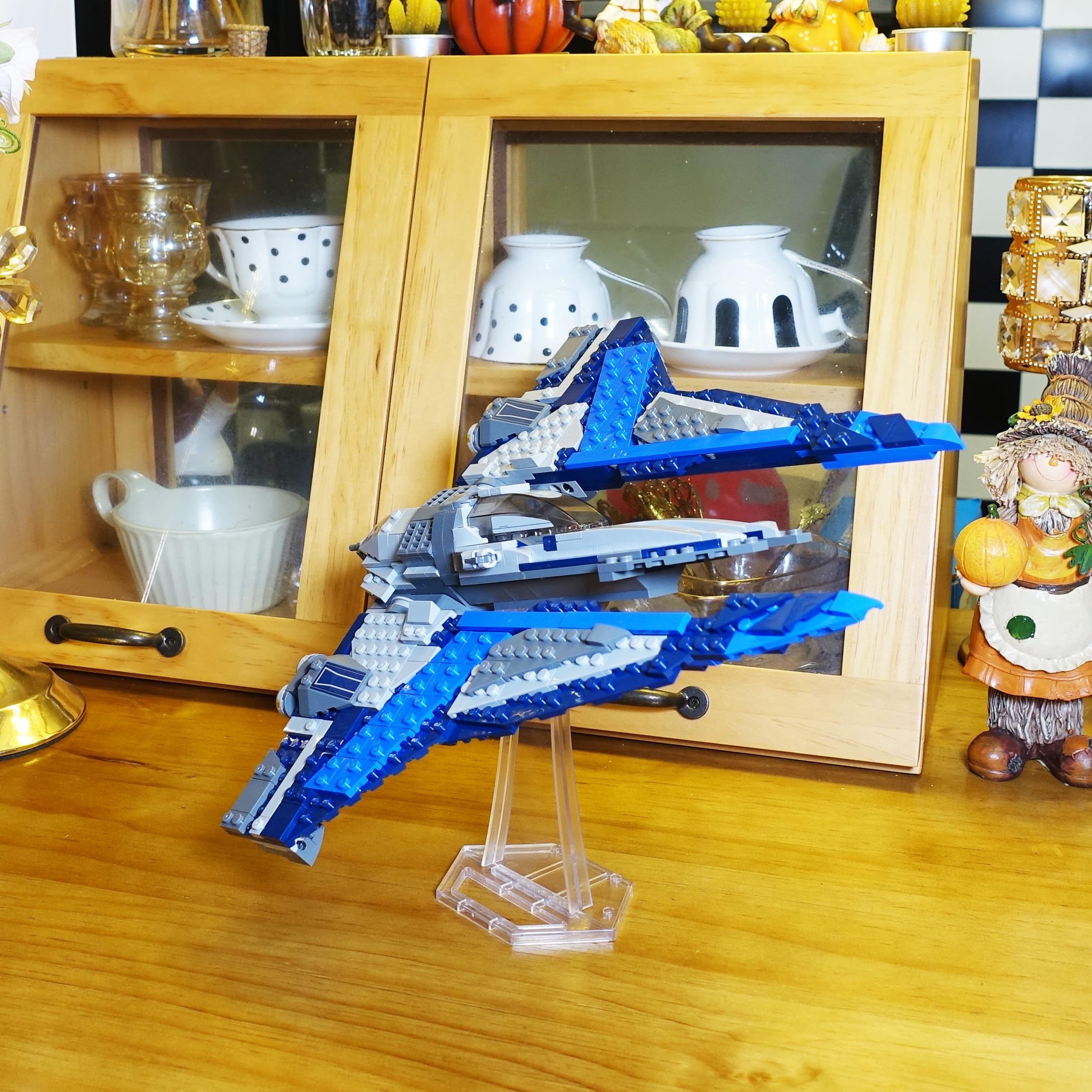 BrickVisions display stand is stand-only, no models included.