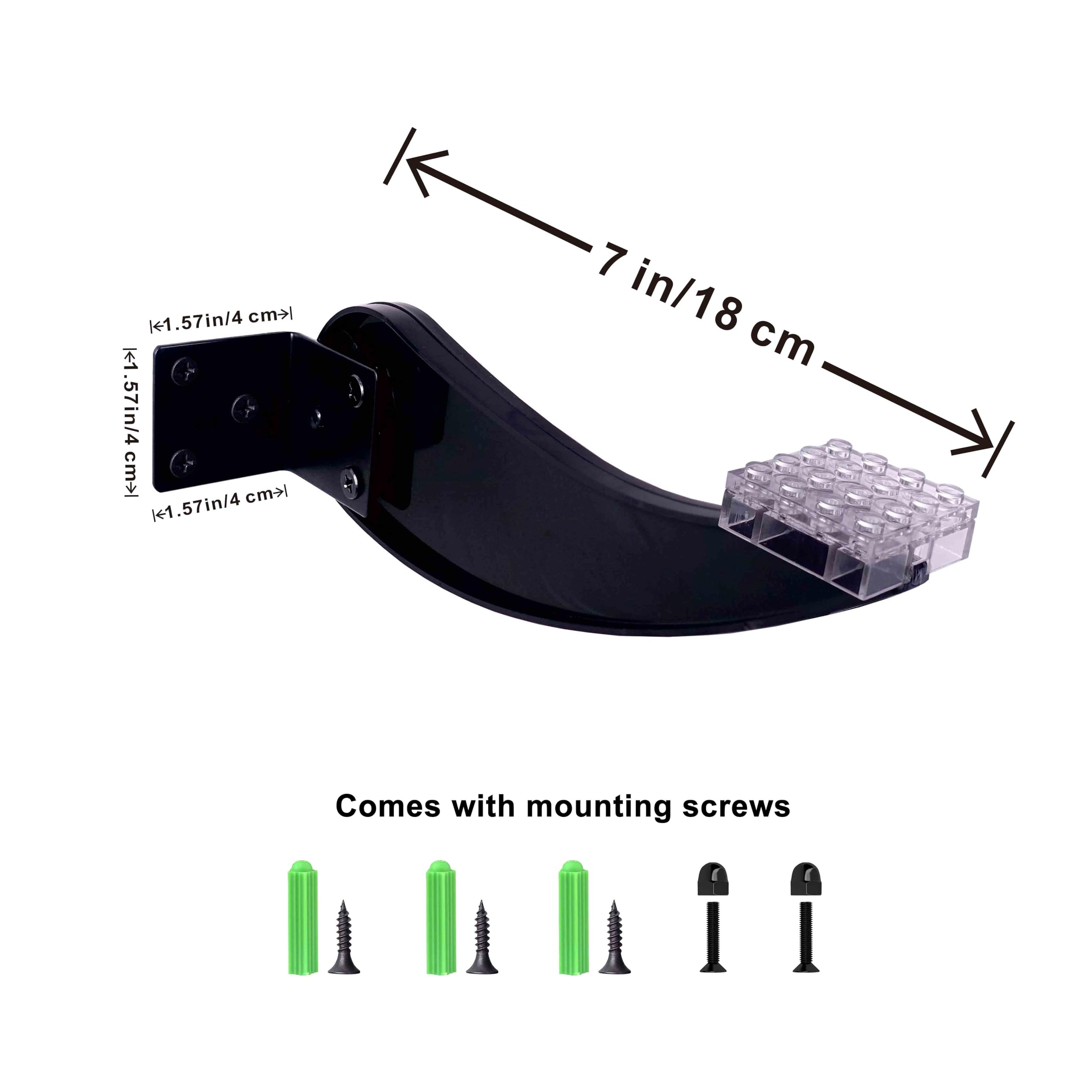 BrickVisions wall mount iron plate connection provides sturdy support