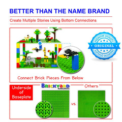 Brickyard baseplates blue 10x10 pack ideal for STEM projects and table setups