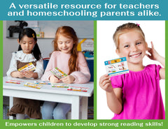 Bright Seed Phonics Flash Cards laminated surface for durable daily use.