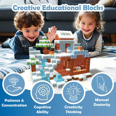 BrightBlox expandable set supports larger builds with extra pieces.