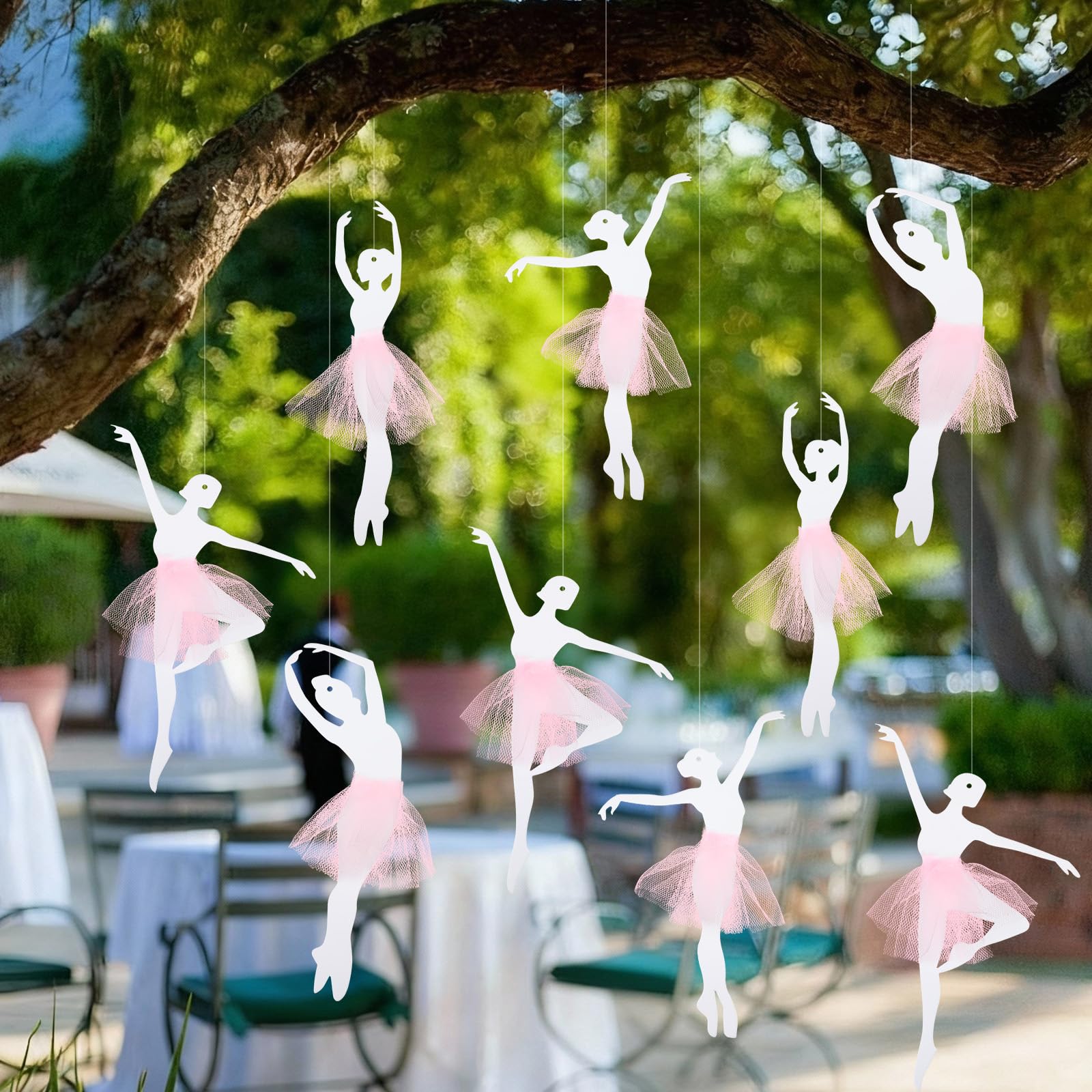 BrightRow ballet dancer ornaments suitable for wall or tree decorations