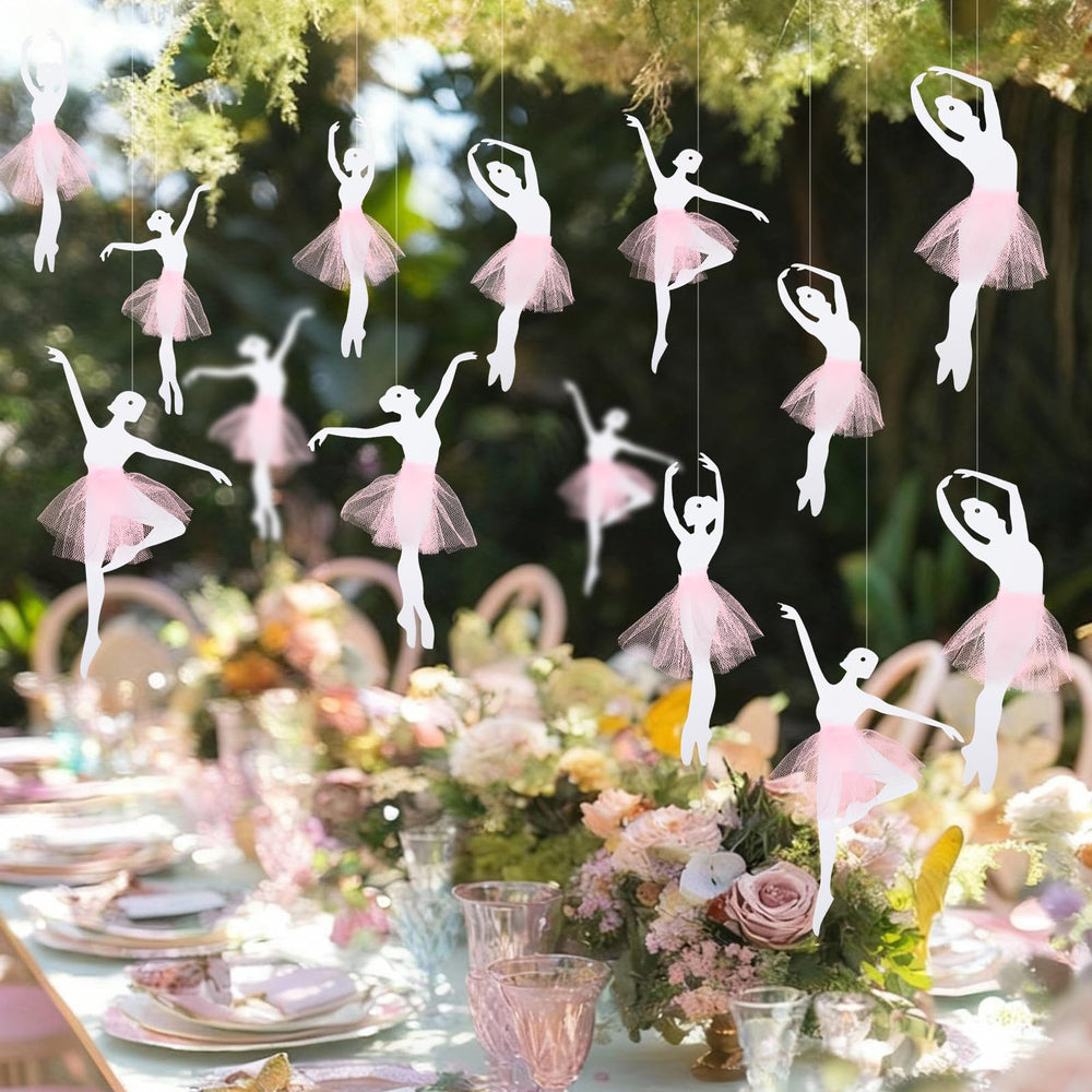 BrightRow pink-tulle ballet decor ideal for baby showers and celebrations