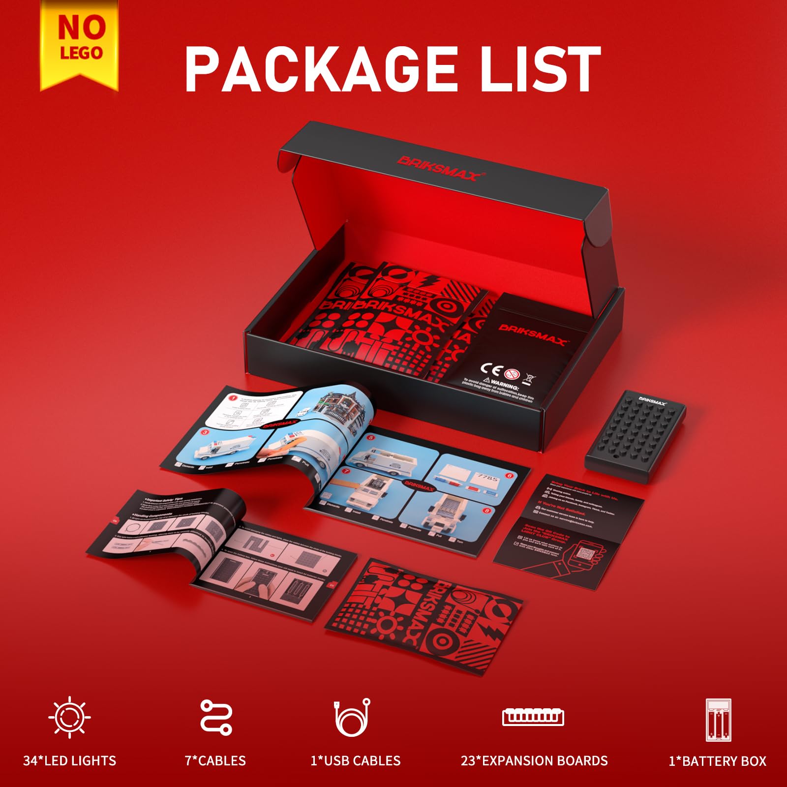 BRIKSMAX eco packaging with replacement parts and support adds value for gifts.