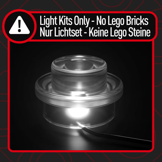 BRIKSMAX LED dots accent the DeLorean model for dramatic night-time realism.