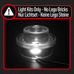 BRIKSMAX LED dots accent the DeLorean model for dramatic night-time realism.