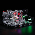 BRIKSMAX light for Death Star trench run diorama front view with vivid illumination