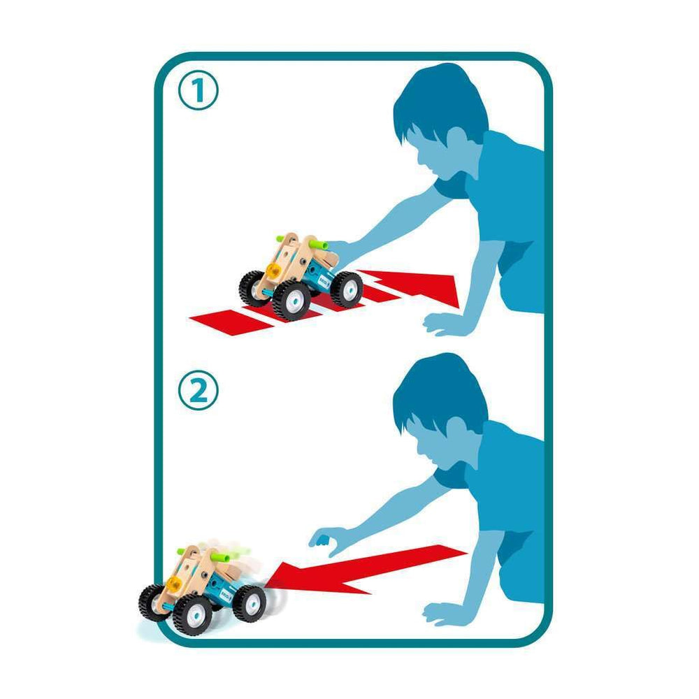 BRIO Builder instruction guide offers quick project prompts.