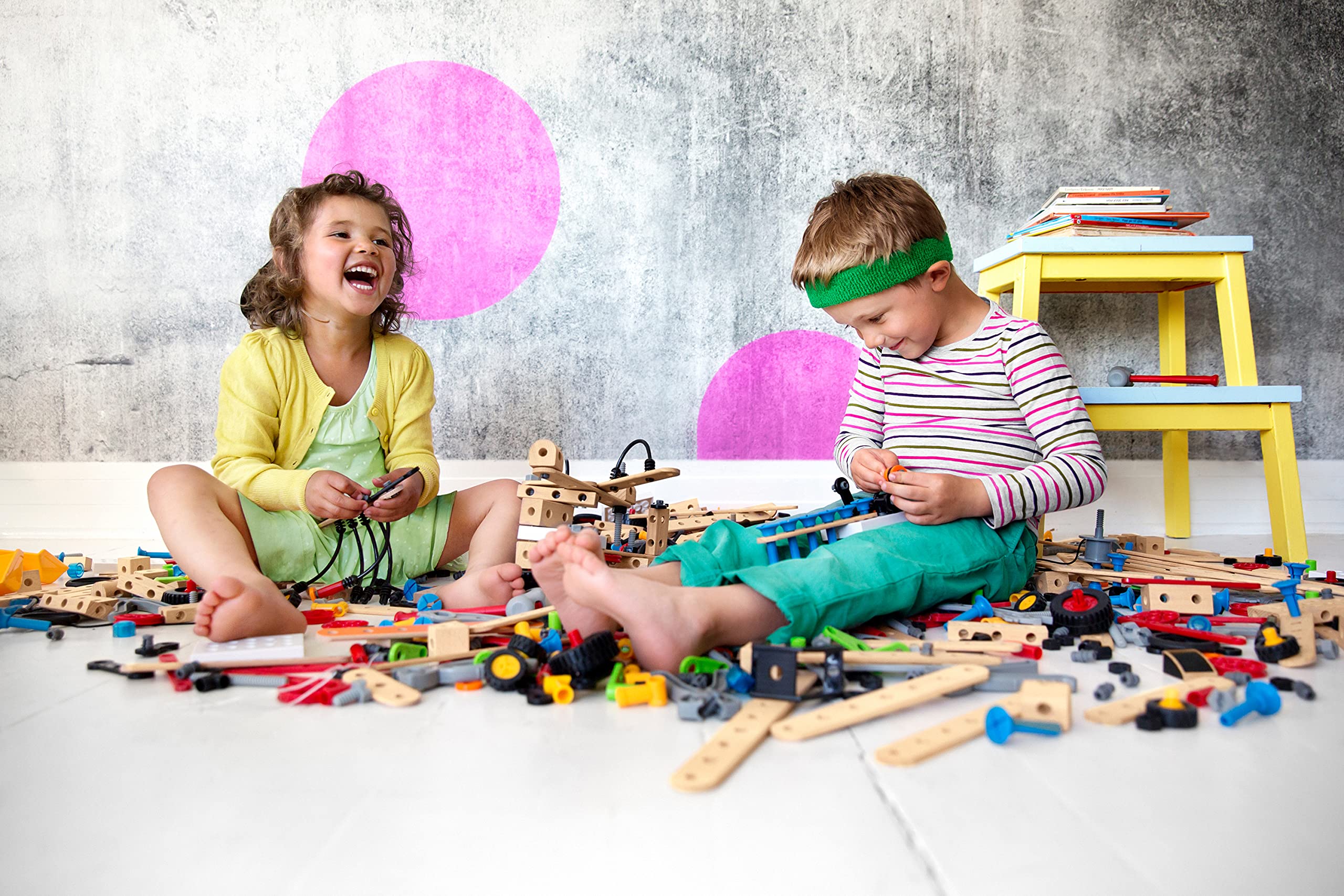 BRIO Builder spanner tool aids precise assembly during play.