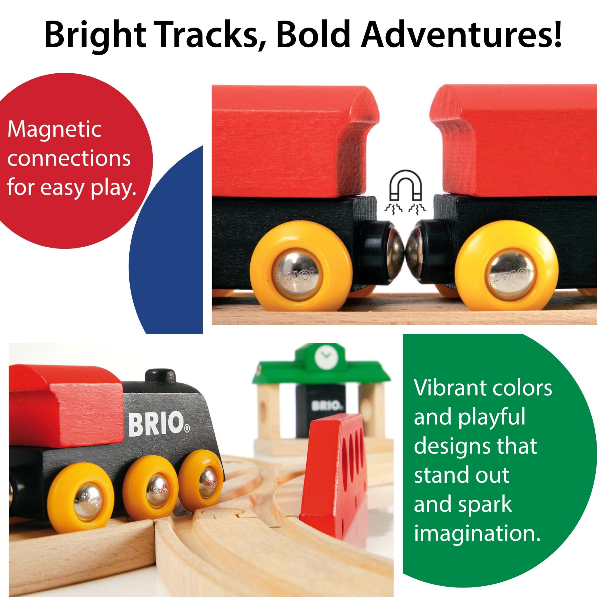 BRIO Classic Figure 8 set trees enhance scenic railway adventures