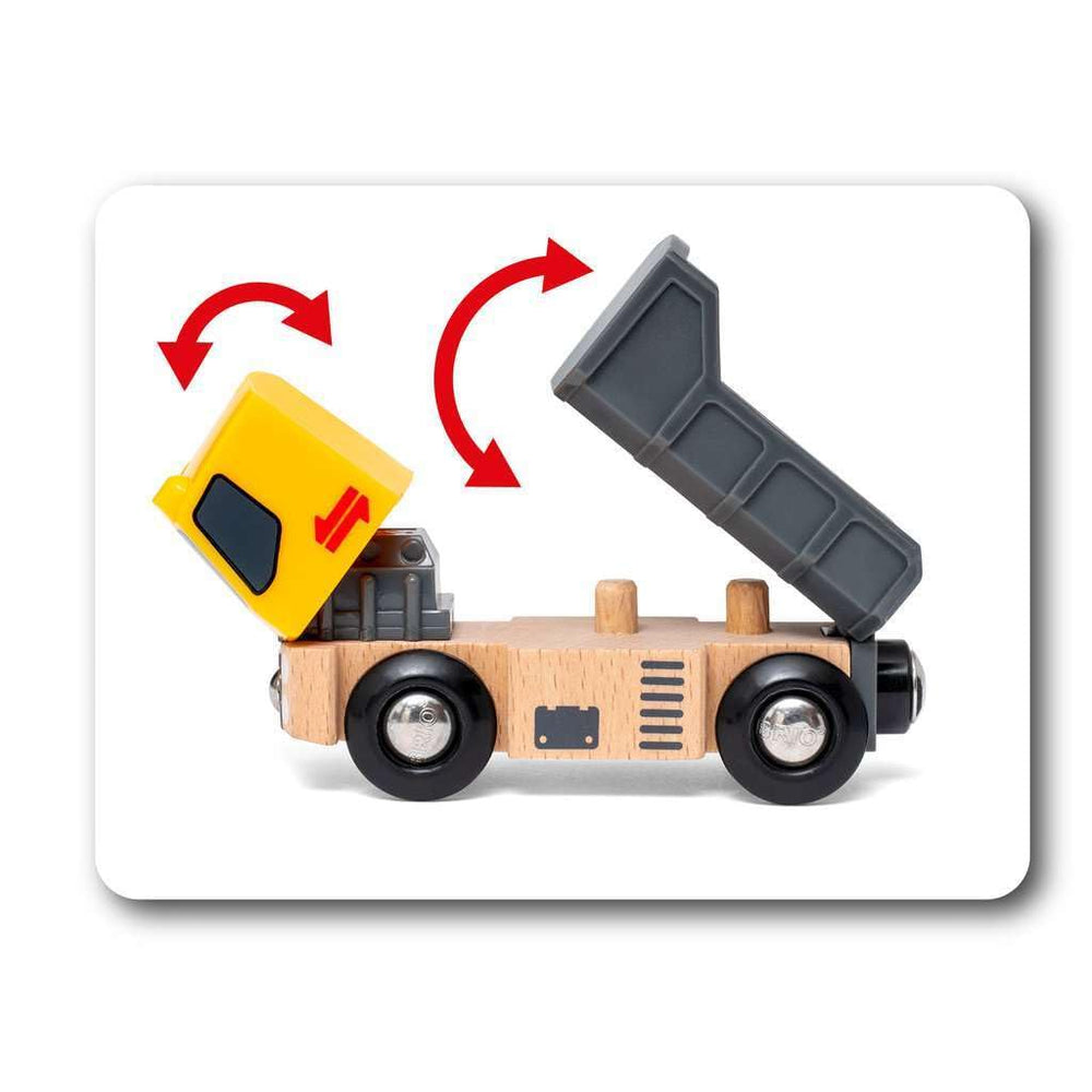 BRIO eco-friendly FSC-certified wood used in construction vehicles set.