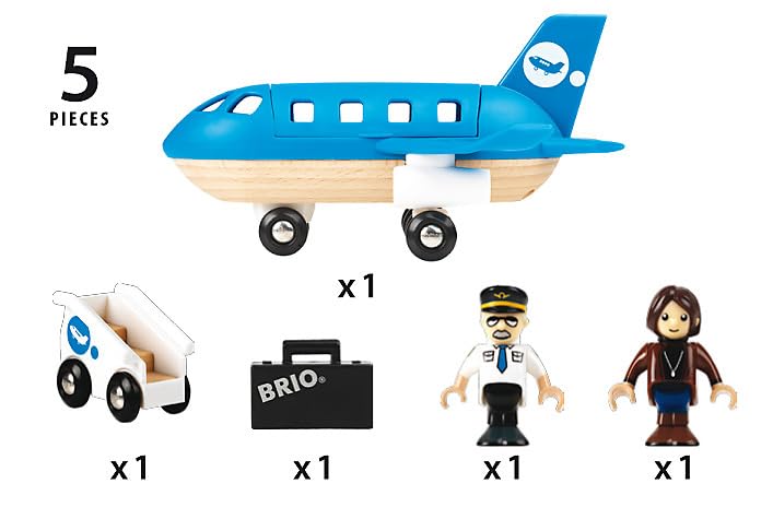 BRIO World 33306 rolling stair cart enabling realistic boarding play moments