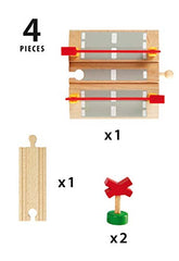 BRIO World wooden track pieces connect smoothly for easy expansion