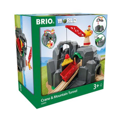 BRIO World action tunnel with four sounds activated by passing train.