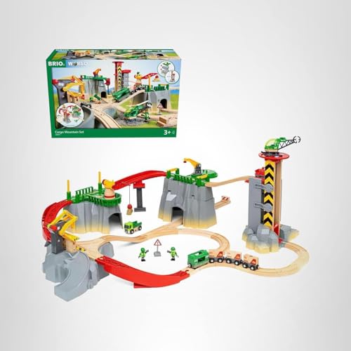 BRIO World Cargo Mountain Set easy to clean surfaces – quick tidy after play.