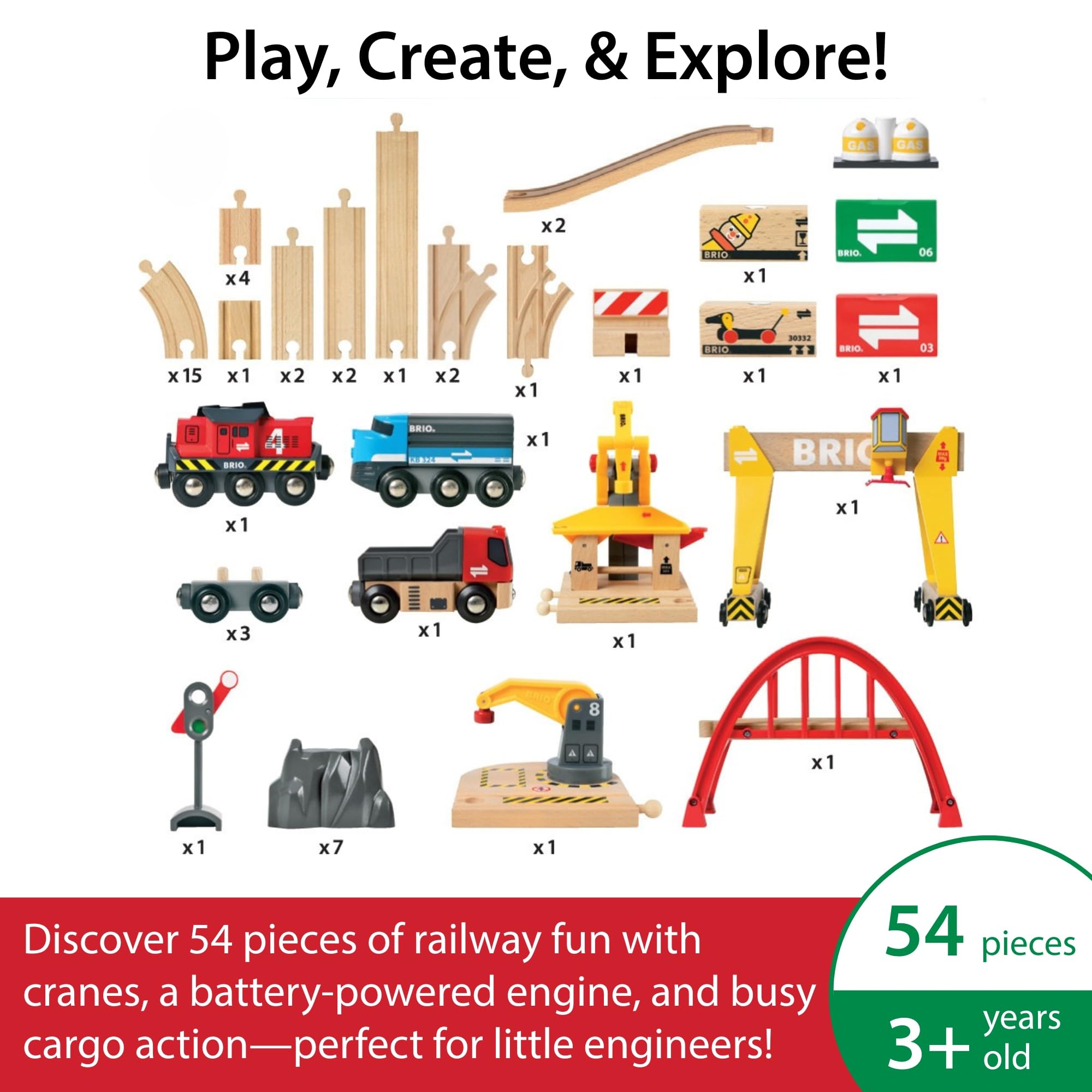 BRIO bridge integrates into a growing wooden railway layout