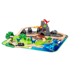 BRIO World Dinosaur Deluxe Wagons with movable limbs for dynamic play.