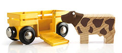BRIO World Farm Train Set livestock car 1 enhances farm-loading fun