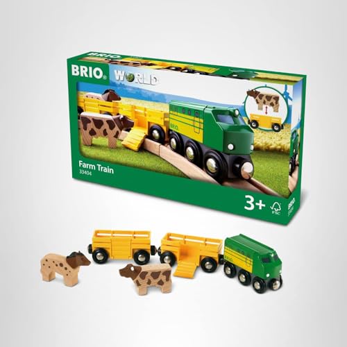 BRIO World Farm Train Set play scenarios foster STEM-inspired creativity