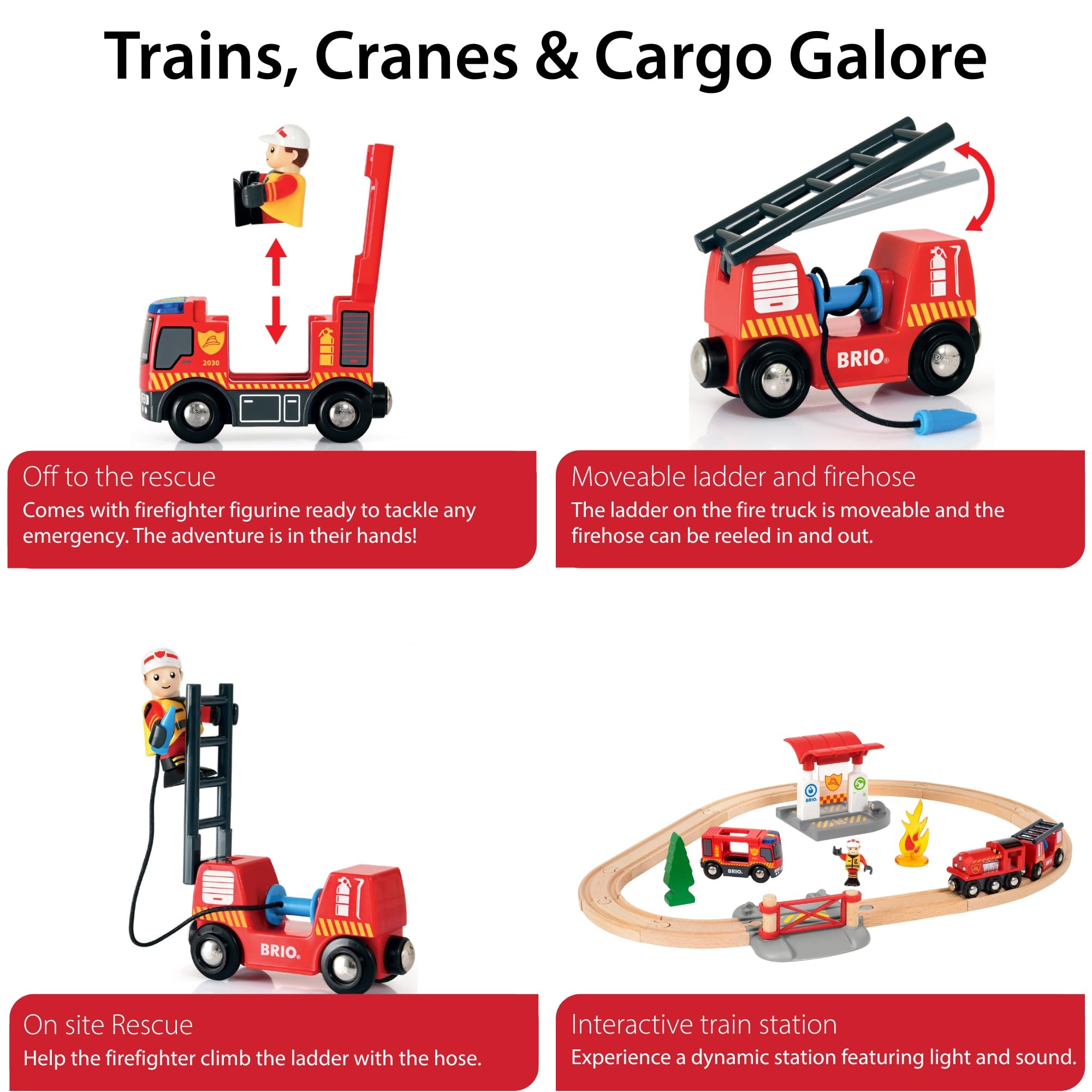 BRIO wooden tracks deliver durable, sustainable play surfaces for sturdy layouts