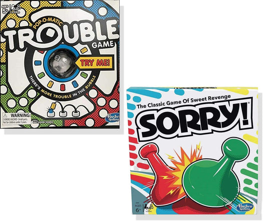 Brishan Classic Trouble with the Pop-O-Matic bubble ready to roll for family game night.
