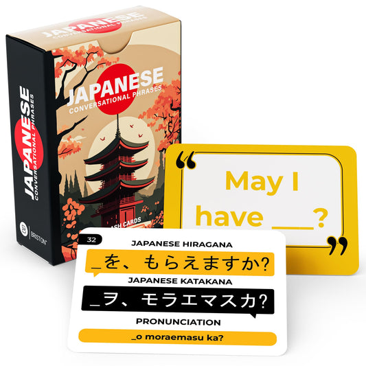 Briston Japanese flash cards cover for on the go study