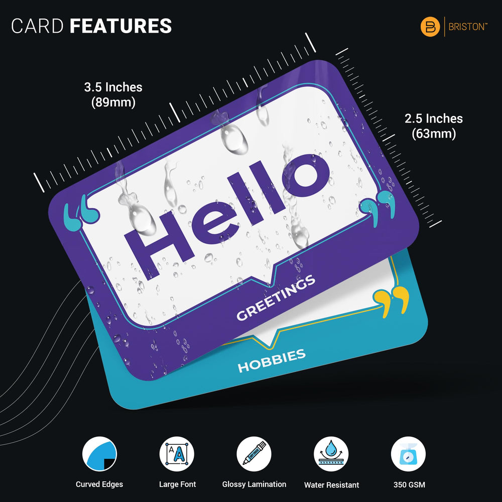 Briston Japanese flash cards durable glossy cardstock for long lasting use