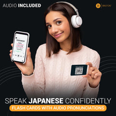 Briston Japanese flash cards Hiragana and Katakana layout for beginners