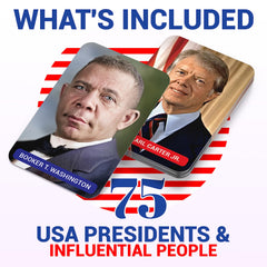 Briston USA Presidents flash cards 75-card set for comprehensive civics study