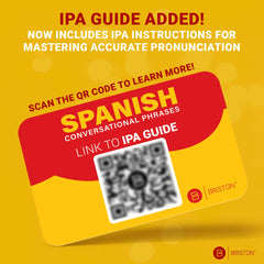 Briston Spanish Phrases Flash Cards classroom-friendly learning tool