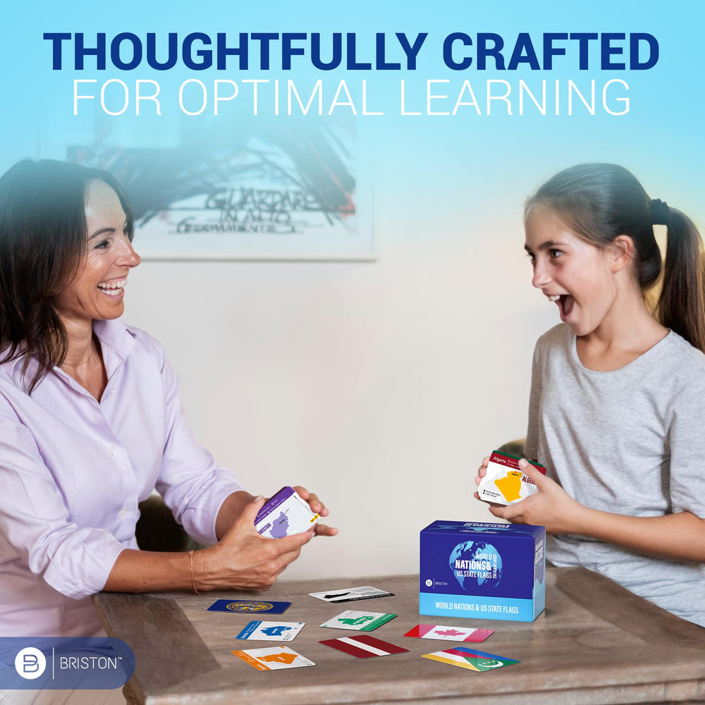 Briston travel learning flash cards support on-the-go road trip study