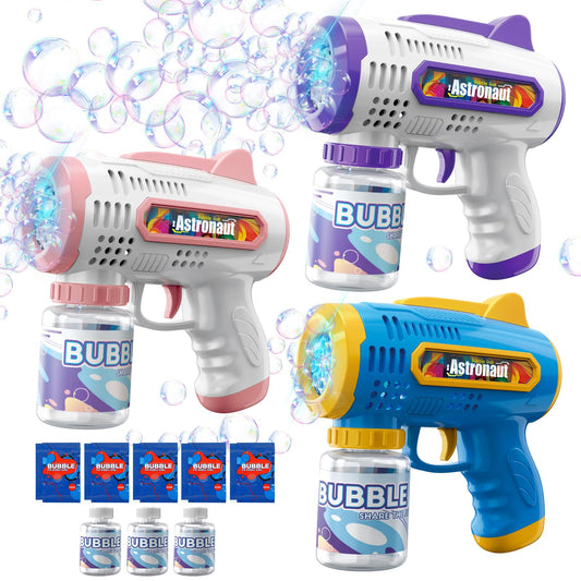 Britik 3-pack bubble guns ready for outdoor play and group fun.