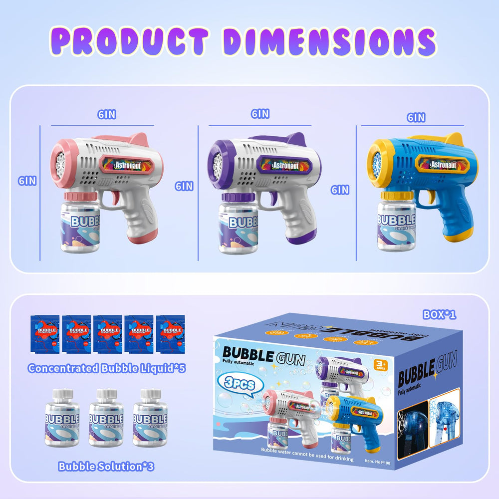 Britik durable bubble guns withstand active play by kids.