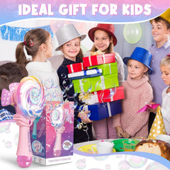Britik Windmill Bubble Wand pink safe ABS design for kids